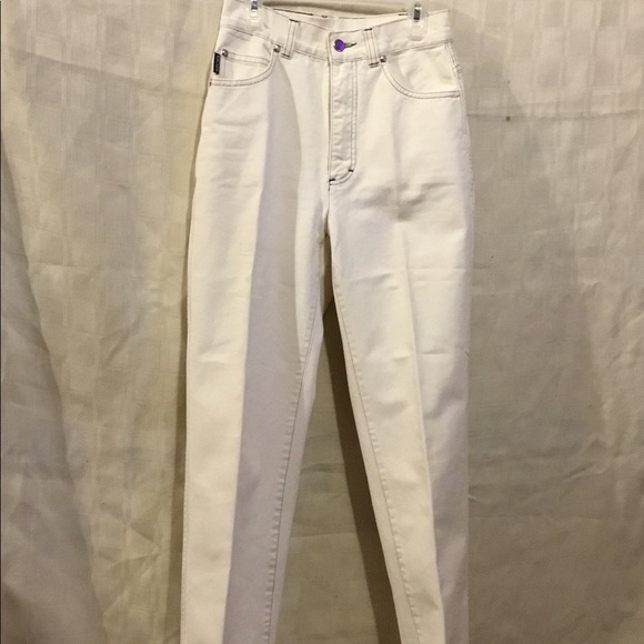 escada white jeans